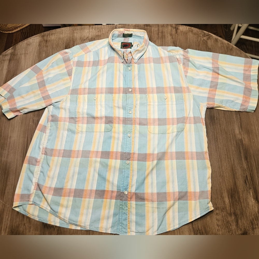 Boston Traders Pastel Plaid Button Down Shirt